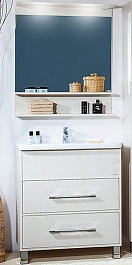 Бриклаер Мебель для ванной Чили 70 светлая лиственница – фотография-1